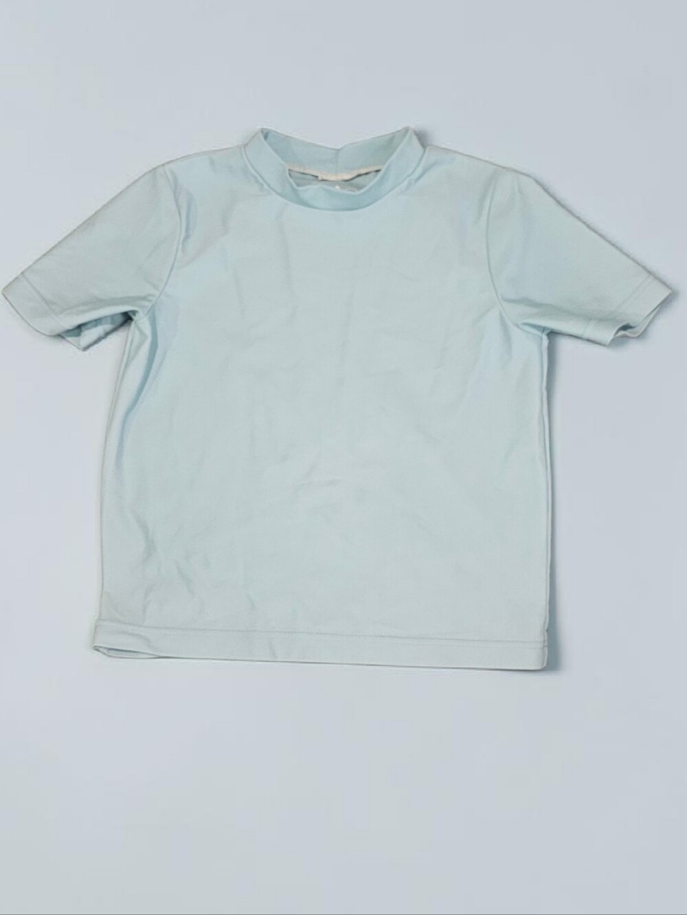 Primary Light Blue Short Sleeve Swim Rashguard for Kids